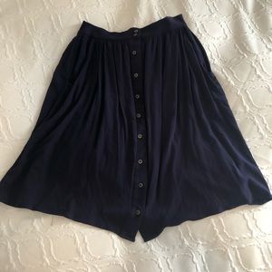 She + Sky Navy button down Skirt